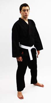 חליפת קראטה שחורה מידה 100 ס"מ