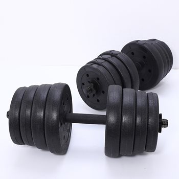 סט משקולות 30 ק"ג 2*15 משתנה עם פלטות והברגה