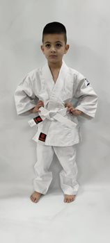 חליפת ג'ודו לבנה מידה 100 ס"מ