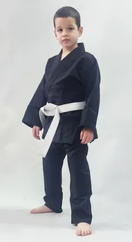 חליפת ג'ודו שחורה מידות 100-180 ס"מ