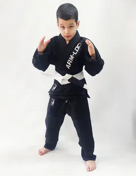 חליפת ג'וג'יטסו שחורה מידות 90-150 ס"מ